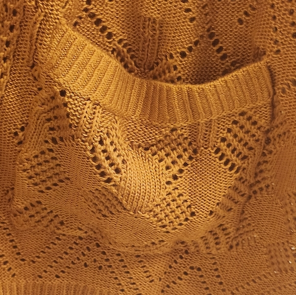 Market & Spruce Open Knit Cardigan New With Tag Terracotta Color Medium Size - Picture 5 of 8